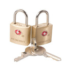 Austin House Travel Sentry Padlock - 2 Pack-Allows your luggage to be unlocked and inspected by security authorities without damage