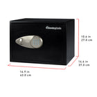 SentrySafe Digital Security Safe - 1.2 Cu. Ft. - Black-May be bolted down to prevent unauthorized removal (hardware included)