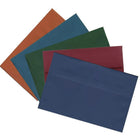 JAM Paper A10 Invitation Envelopes - 6 x 9.5 - Assorted Dark Colours - 25 Pack (639A10BORTB)-Assortment of A10 Dark Base Envelopes: Teal, Presidential Blue, Dark Orange, Dark Red, and Burgundy