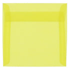 JAM Paper 6.5 x 6.5 Square Envelopes, Yellow Translucent Vellum, 250 Pack (PACV526H)-Primary yellow translucent envelope