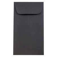 JAM Paper #5.5 Coin Envelopes, 3 1/8 x 5 1/2, Black, 100 Pack-Coin Envelopes