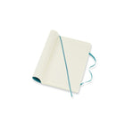 Moleskine Classic Ruled Soft Cover Notebook, Blue Reef, 5" x 8.25"-Glued binding lays flat