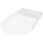 JAM Paper Plastic 2 Pocket Envelopes, Hook & Loop Fastener Closure, Letter Open End, Clear Poly, 12 Pack (2163613478b)-Letter Size