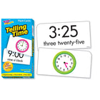 TREND enterprises, Inc. Telling Time Skill Drill Flash Cards, 96 cards-Clear, easy-to-read text and color illustrations on white background