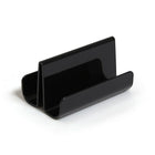 TRU RED 2 Compartment Business Card Holder - Black-Manufactured from a white glossy finish plastic. Use stand alone or mix and match with other pieces