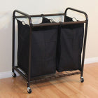 Oceanstar DLS1392 2-Bag Rolling Laundry Sorter, Bronze-90-day manufacturer's warranty (details with product)