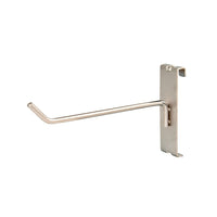 Can-Bramar Standard Duty Wire Hook, 8" x 1/4", Chrome, 20 Pack-Gridwall standard duty wire hook