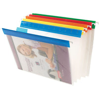 Pendaflex Assorted Poly Hanging Folders - Letter Size - 10 Pack-Integrates perfectly with Reversaflex and Pendaflex hanging systems