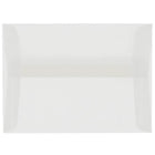JAM Paper A8 Invitation Envelopes, 5.5 x 8.125, Clear Translucent Vellum, 250 Pack (79462H)-Clear translucent vellum envelope
