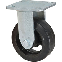 Kleton Mold-On Caster, Rigid, 5" (127 Mm), Rubber, 400 Lbs. (181 Kg.) - 6 Pack-Bolt Hole Size 7/16" (11 mm)