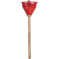 Justrite Safety Drum Funnels, 32" Flame Arrestor, 12Lb-Large 10 3/4" mouth provides quick dumping