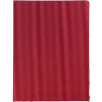 JAM Paper Corrugated Fluted Folders, Red, 12 Pack (87500dg)-Red