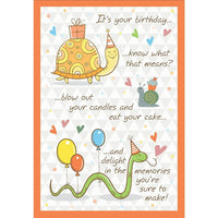 Millbrook Studios 5-3/8" x 7-3/4" It's Your Birthday...Greeting Cards and Envelopes, 18 Pack (06052)-Printed on uncoated card stock