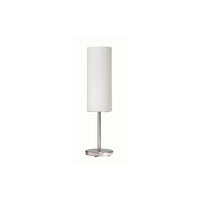 Dainolite Table Lamp Frosted Glass 18 x 5 x 5" Satin Chrome (83205-SC-WH)-Satin Chrome Table Lamp