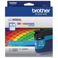 Brother Genuine LC406XLCS High-Yield Cyan Ink Cartridge-Professional colour inkjet print quality you can consistently rely on for up to 5,000 pages
