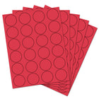 JAM Paper Circle Round Label Sticker Seals - 1-2/3" Diameter - Red - 120 Pack -Size: Medium, 1 2/3 Inch Diameter, Perfect size for sealing envelopes and labeling anything to keep you organized