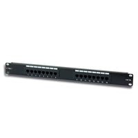 Techly 19" Patch Panel UTP 16 Ports, Cat.5E-16 Ports RJ45 Cat.5E