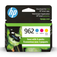 HP 962 CMY Original Ink Combo, 3 Pack (3YP00AN#140)-Ink Colour: CMY