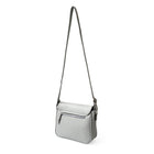 Nicci Medium Crossbody Bag with Front Flap - Light Grey-Long adjustable shoulder strap 24.5-54 cm (9.65-21.26 in)