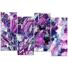 Designart Shades of Purple Flowers Canvas Art Print, (PT3431-271)-Print