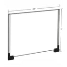 Azar Two-Sided Large Acrylic Sign Holder With Magnetic Boots, 22" x 17",  2 Pack (109912)-Clear Acrylic