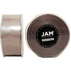 JAM Paper Double Faced Satin Ribbon, 1.5 Inch Wide x 25 Yards, Silver, 2 Pack (808SAsi25g)-Perfect for gift wrapping, clothes, decorating or tying around gourmet bottles, jars and gift baskets