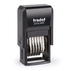 Trodat Printy 4836 Self-Inking Numbering Stamp - 6 Bands-Replace ink pad with Trodat 6/4910 Black Swop Pad
