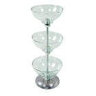 Azar 3-Tier Bowl Display, 8" (720308)-Floor Standing Display Fixture