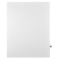 Mark Maker Legal Tabs - Letter Size - White - 1/15th cut - 25 tabs per package - 5 packages Pack - Number 163-White Single Tabs