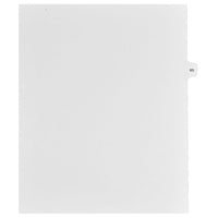 Mark Maker Legal Exhibit Index Tab White Single Tabs, 1/15th Cut, Letter Size, No Holes, Number 65, 25 Pack-White Single Tabs, 1/15th Cut