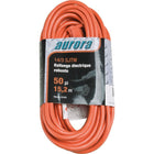 Aurora Tools Outdoor Vinyl Extension Cords, Heavy-Duty, 50'-Designed for industrial and contractor use