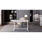Koble Juno 47.2"W Height Adjustable Smart Desk with Drawer - White-Rise & fall legs Single motor (2 stages)