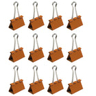 JAM Paper Binder Clips, Large, 41 mm, Orange, 12 Pack (340BCor)-5
