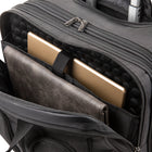 Bugatti 17.3" Business Case on Wheels, Black-Front zippered pockets to keep small items easy to reach