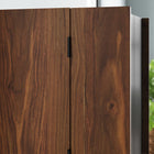 Sauder - 430053 Harvey Park Computer Cabinet - Grand Walnut-File drawer with full extension slides holds letter or legal size hanging files.