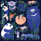 Mudpuppy Tree-dwelling Slowpokes Family Puzzle - 500 Pieces-Contains an insert of the full puzzle image
