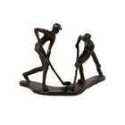 Truu Design Bronze-Look Hockey Player Sculpture, 7.75 x 5.25 x 6 inches, Brown-Measurement: this cute hockey player statue measures 2"L x 7.5"H x 2"W in dimensions