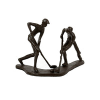 Truu Design Bronze-Look Hockey Player Sculpture, 7.75 x 5.25 x 6 inches, Brown-Measurement: this cute hockey player statue measures 2"L x 7.5"H x 2"W in dimensions
