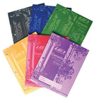 Louis Garneau Quad Canada Notebook, 8" x 10.5", 40 Pages, Assorted Colours, 48 Pack-Laminated covers with 3 holes punched