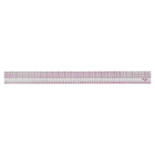 C-THRU 8ths and 16ths Transparent Ruler, 60cm/24”, 12 Pack-Also graduated in centimeters