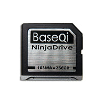 BaseQi Ninja Stealth Drive for MacBook Air 13" and MacBook Pro 13"-256 GB capacity