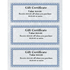 St. James Regent Bond Gift Certificates, Blue, 75 Pack-Free downloadable templates from www.first-base.com