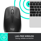 Logitech M190 Wireless Ambidextrous Mouse - Graphite-Get great quality with precision tracking and accurate line-by-line scrolling at an affordable price. Easier navigation with no annoying missed clicks
