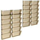 Storex Wall Files - Legal Size - Smoke - 24 Pack - 4 Sets of 6-Holds legal and letter size documents and folders