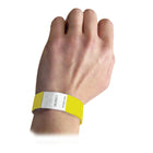 DuPont C-Line Tyvek Security Wristbands - Yellow - 200 Pack (CLI89106-2)-Yellow; 100 per pack, sold as 2 packs, 200 wristbands total