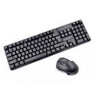 Speedex TJ808 2.4Ghz Wireless Keyboard and Mouse Combo - Black-Silent key design