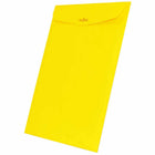 JAM Paper Recycled Coloured Envelopes with Clasp - 9" x 12" - Yellow - 50 Pack-Size: 9 x 12 inches
