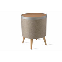 Koble Zain Smart Sidetable with Qi Wireless Charging - Oak-Stereo Pairing: Connect 2 Side Tables for True Wireless Sound