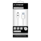 Xtreme Cables Lightning Sync & Charge Cable, 6 ft, White (XMS8-0111-WHT)-8-pin Lightning to USB connector