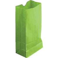 Hygloss 11" x 6" x 3.5" Gusseted Bag Lime Green, 200 Pack (HYG66519)-Ages 5+ and grades pre kindergarten - 12th